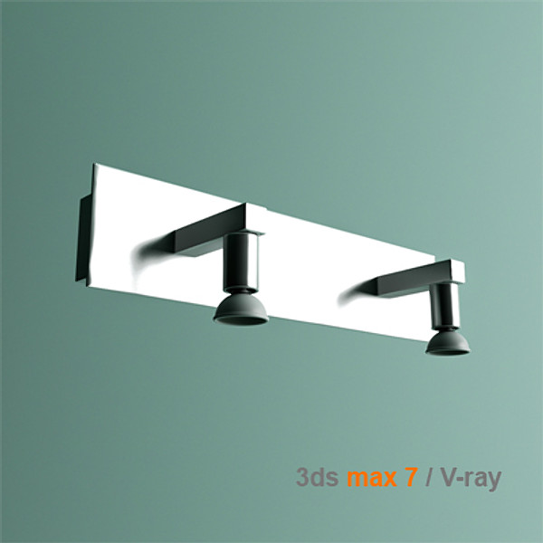 3dsmax modern bathroom lamp - bathroom lamp by lajhar