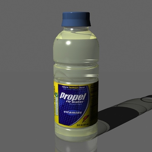 3d model water bottle - Water Bottle... by mostlysquare
