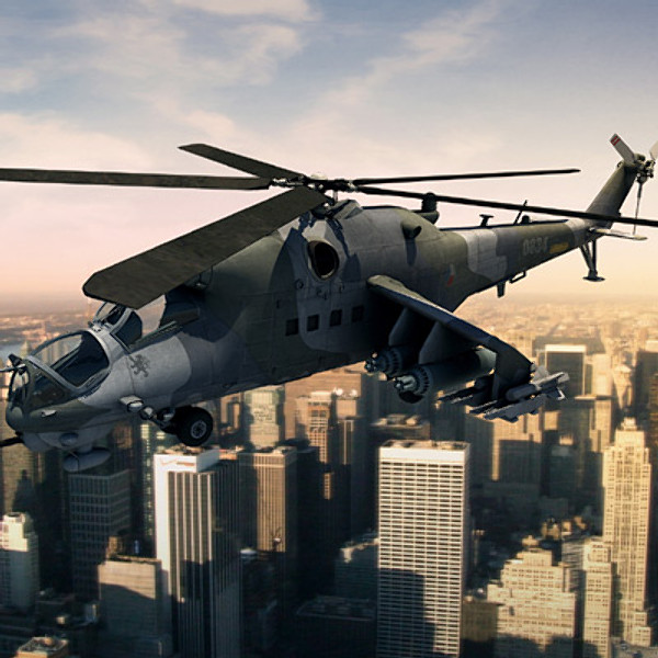 maya mi-24 helicopter hind - Mi-24 Hind by earth art