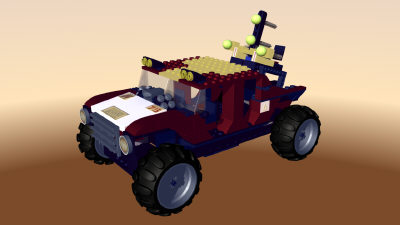maya rigged legos man - rrgHumvee.mb by rubenrg3d