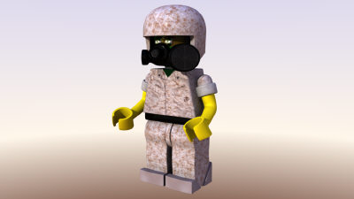rigged lego man ma - rrgLegoMarine.mb by rubenrg3d