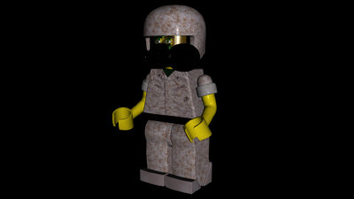 rigged lego man ma - rrgLegoMarine.mb by rubenrg3d
