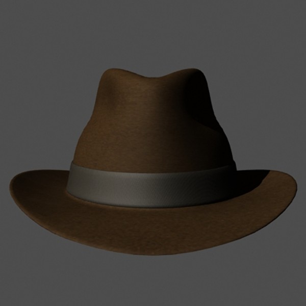 indiana jones hat 3d model - Indiana Jones Hat by mostlysquare