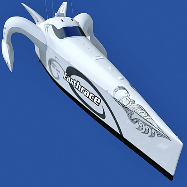 3ds max earthrace boat submarine - Earthrace Boat by Gandoza