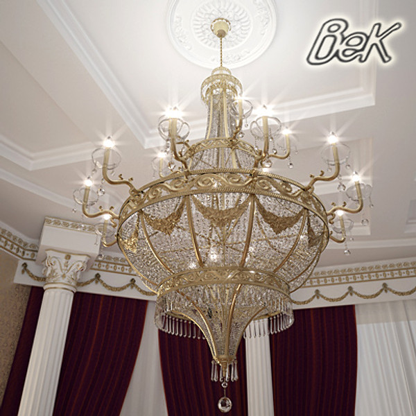 chandelier interior 3d max - Chandelier with Interior by CG ARTStudio