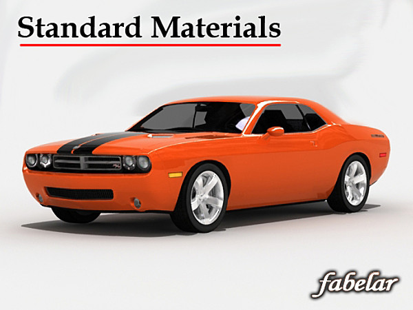 dodge challenger concept 3d max - Dodge Challenger concept STD mat by fabelar