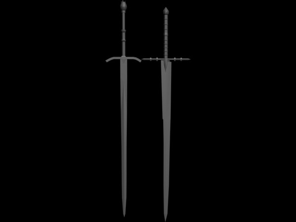 3ds max swords wraiths broadsword royal - wraith royal cutlery broadsword.max by Beaver33