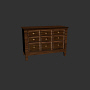 3d model dresser prop environment