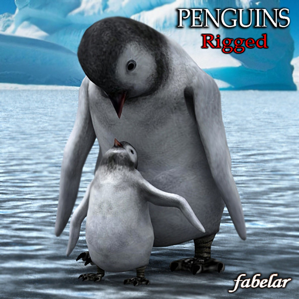 3d emperor penguin chick - Emperor Penguin Chick 2 by fabelar