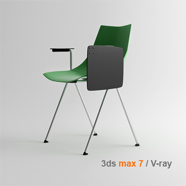 3d model modern stacking chair mobexpert - mobexpert sirio stacking chair by lajhar
