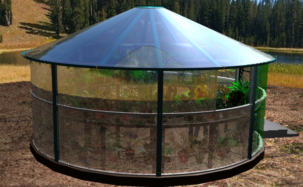 3d model yurt shelter resort green house - Mongolian Resort Yurt House Cabin Resort GAZEBO Shelter by 3D MECHANICAL ENCYCLOPEDIA