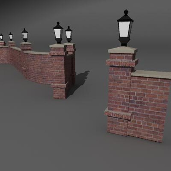 decorative brick wall 3d ma - Decorative Brick Wall Collection by ArtboySHF