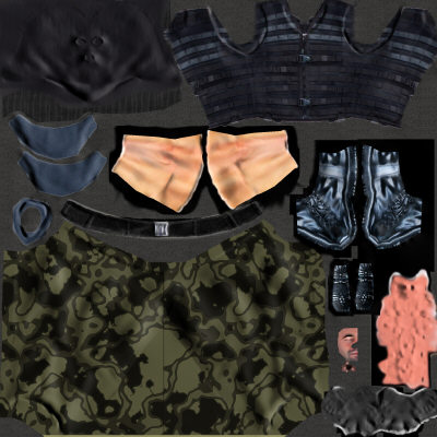 3d lo-poly ready big model - Soldier terrorist lo-poly... by anteyy