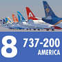 3d 737 200 airliner american model