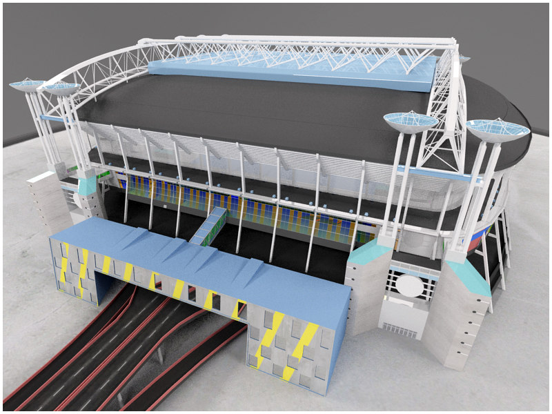 short long track arenas 3ds - Short/Long Track Arenas - Interior and Exterior... by Tornado Studio