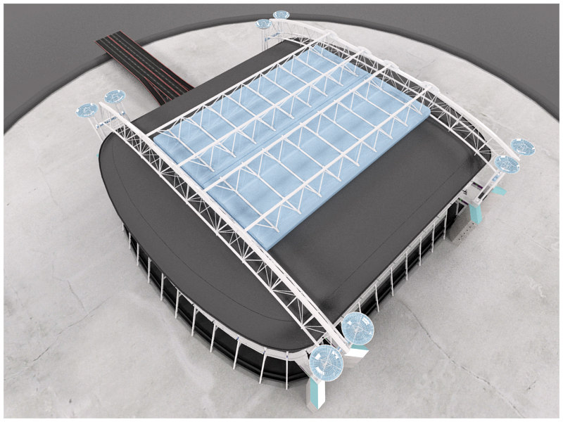 short long track arenas 3ds - Short/Long Track Arenas - Interior and Exterior... by Tornado Studio