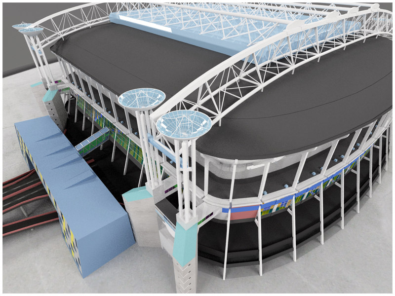 short long track arenas 3ds - Short/Long Track Arenas - Interior and Exterior... by Tornado Studio