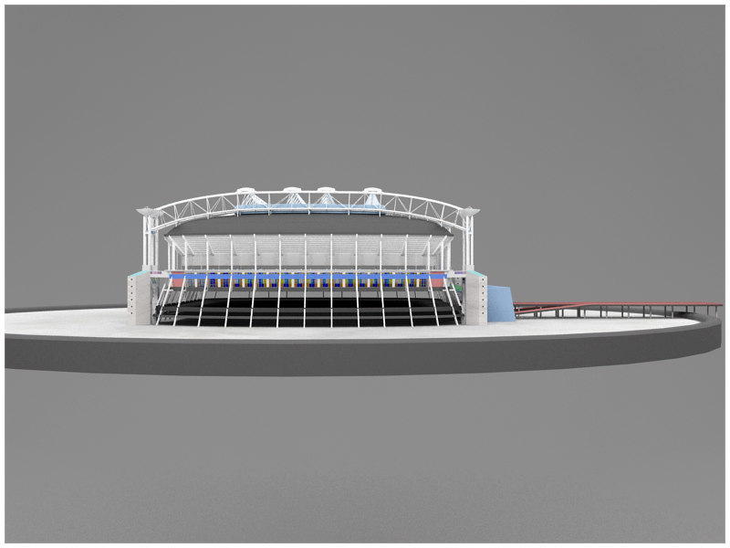 short long track arenas 3ds - Short/Long Track Arenas - Interior and Exterior... by Tornado Studio