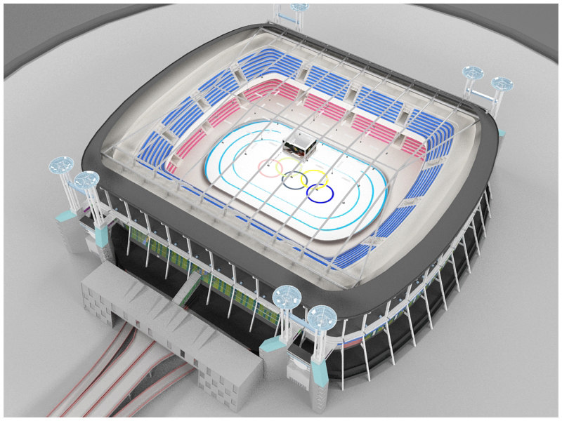short long track arenas 3ds - Short/Long Track Arenas - Interior and Exterior... by Tornado Studio