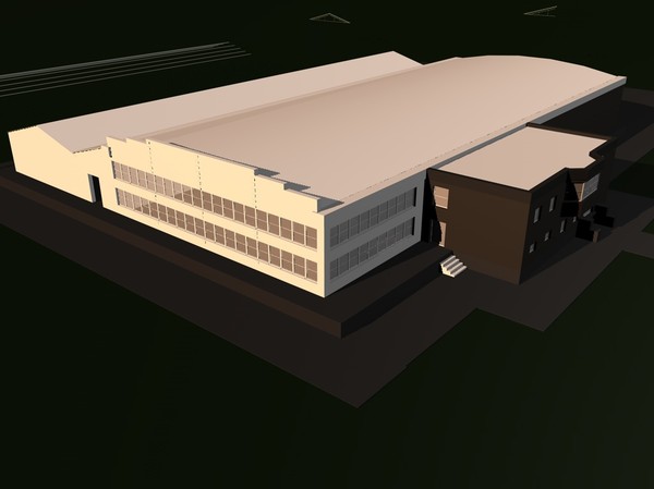 3dsmax commercial hangar - Commercial space/hangar by studiorender