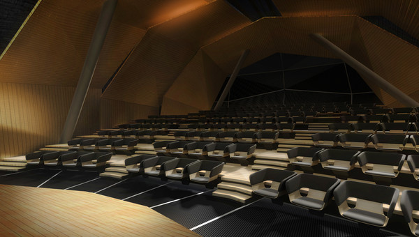 3dsmax interior exterior museum auditory - Museum and Auditory by studiorender