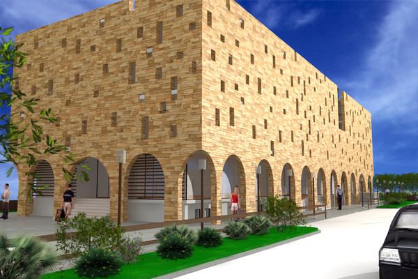 hotel museum 3d model - Hotel and Museum by studiorender