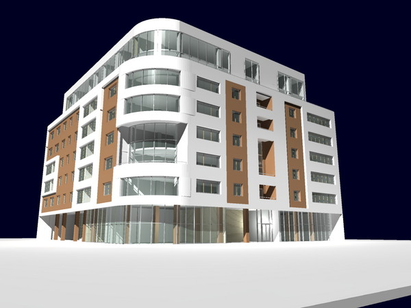 3d hotel building model - Hotel by studiorender