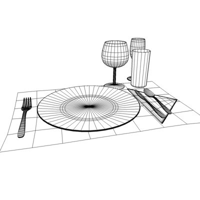 3d table setting - Table setting by eyescream