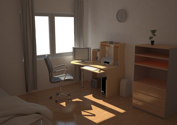3ds max bedroom bed interior - bedroom interior by studiorender
