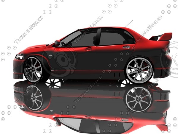 mitsubishi evo 3ds - evolution.3ds by marcinxp