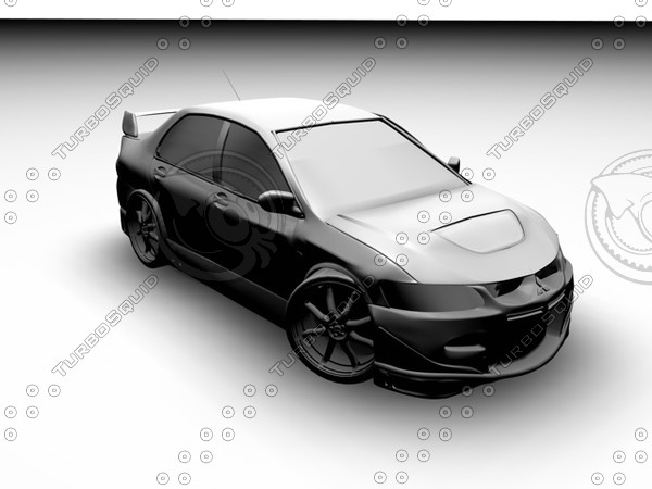 mitsubishi evo 3ds - evolution.3ds by marcinxp