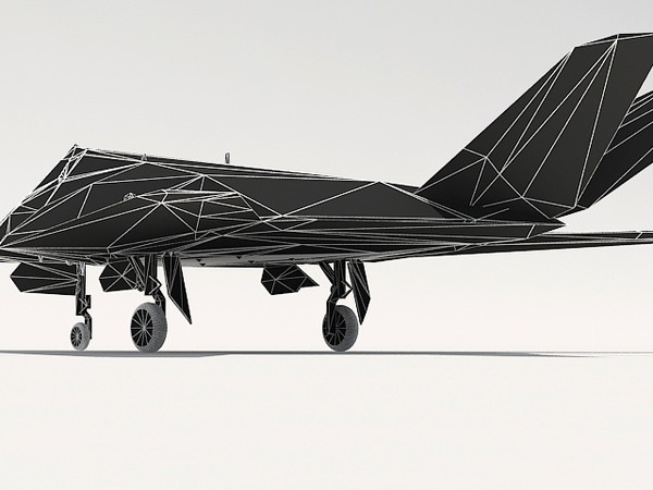 f-117 nighthawk 3d 3ds - F-117 Nighthawk by fabelar