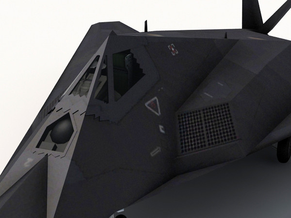 f-117 nighthawk 3d 3ds - F-117 Nighthawk by fabelar