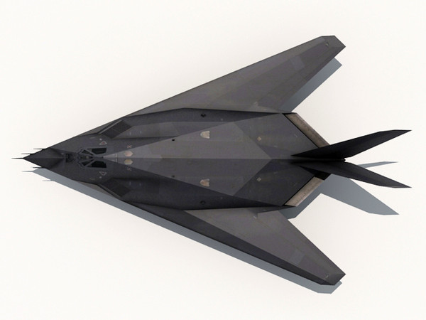 f-117 nighthawk 3d 3ds - F-117 Nighthawk by fabelar