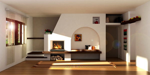 maya villa interior - Villa Interior by studiorender
