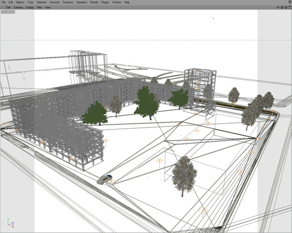 3d neighborhood housings model - Residential Building by studiorender
