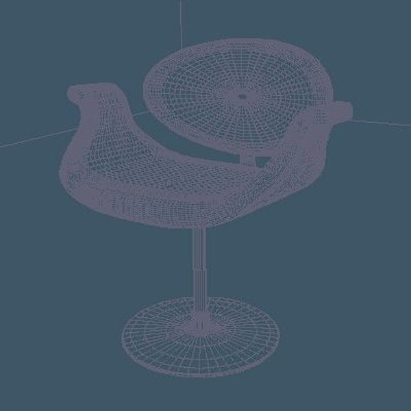 blue chair obj free - chair blue by GTTB