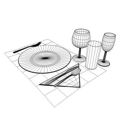3d table setting - Table setting by eyescream