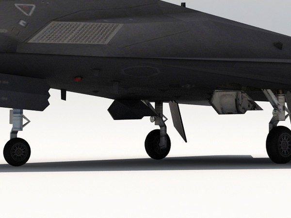 f-117 nighthawk 3d 3ds - F-117 Nighthawk by fabelar