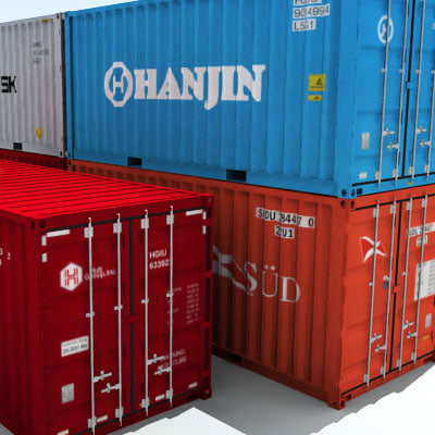 iso cargo containers 3d model - ISO Containers by warlockgraphics