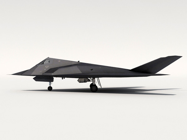f-117 nighthawk 3d 3ds - F-117 Nighthawk by fabelar