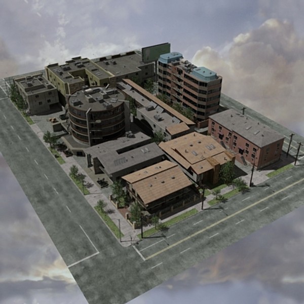 residential city block max - High Res Residential City Block by dastolidigital