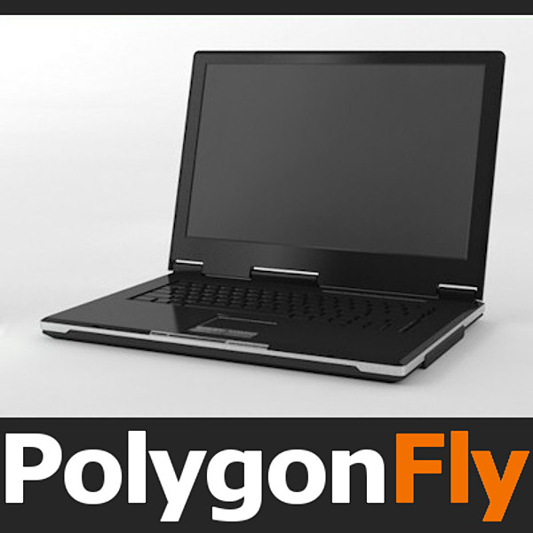 laptop 02 3d dxf - LAPTOP_02 by PolygonFly