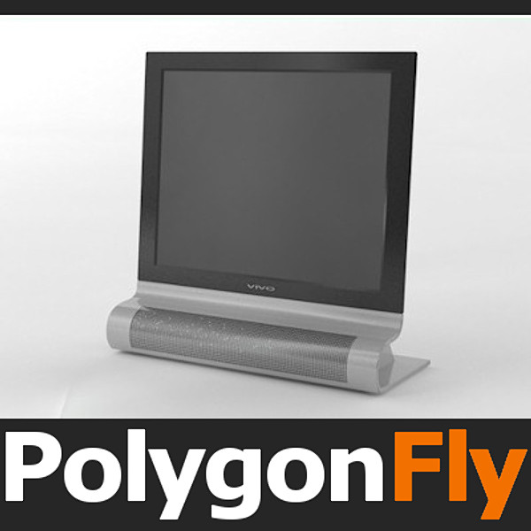 3d monitor 02 - MONITOR_02 by PolygonFly