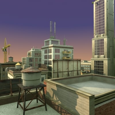 modular city buildings hd 3d max - HD City by ES3DStudios