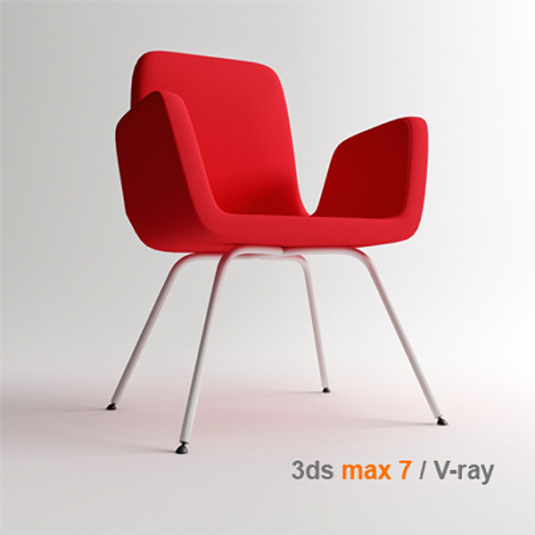 3d ikea architectural visualization model - PATRIK Visitor chair by lajhar