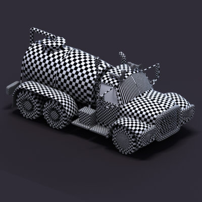 truck cartoon 3d model - cartoon truck tank max... by Ediecz