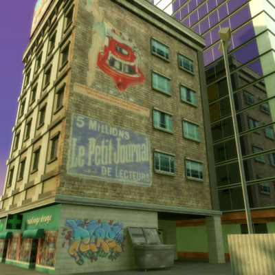 modular city buildings hd 3d max - HD City by ES3DStudios