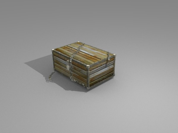 obj treasure box - High Detail Treasure Chest Box by MagicBlubber