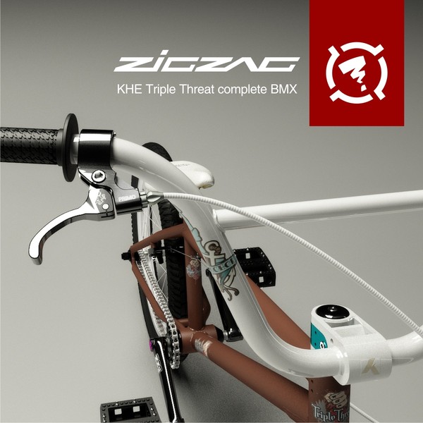 khe triplethreat bmx complete 3d model - KHE TripleThreat BMX complete bicycle by Zigzain